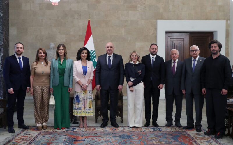 رئيس الجمهورية يلتقي وفد جمعية بيروت ماراثون