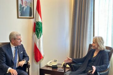 التقى وزير الصناعة جو عيسى الخوري سفيرة استونيا في لبنان