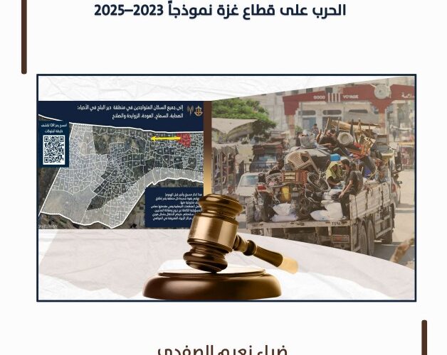  أوامر الإخلاء الإسرائيلية: بين الواقِع والقانون الحرب على قطاع غزة نموذجاً 2023-2025
