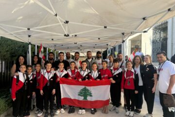 بعثة لبنان في الجمباز الفني     إلى بطولة غرب آسيا في عمان