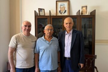 أسامة سعد يستقبل الدكتور خالد مراد والإعلامي سامر زعيتر