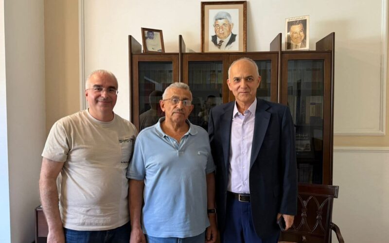 أسامة سعد يستقبل الدكتور خالد مراد والإعلامي سامر زعيتر